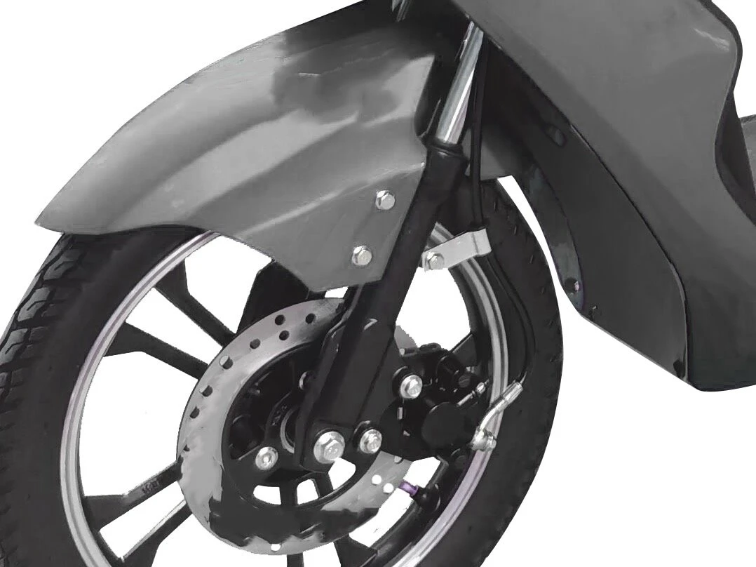 3.The disc brake disc ensures braking response is sensitive, and can effectively shorten the braking distance, making it comfortable to ride all the way. 3.The disc brake disc ensures braking response is sensitive, and can effectively shorten the braking distance, making it comfortable to ride all the way.